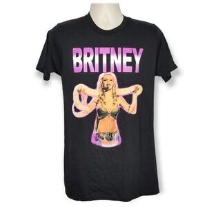 Britney Spears Slave 4 U Snake Python Portrait Graphic Tee M